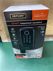 Defiant Smart Fingerprint Deadbolt in Matte Black 1009 561 252